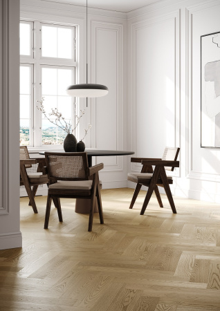 Кварцевый паркет Quartz Parquet Английская Ёлка Дуб Шампань 33-414 5/0,6 мм