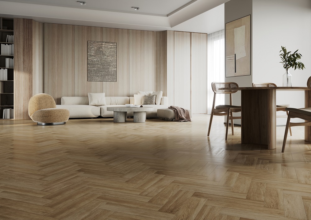 Кварцевый ламинат Home Expert Паркет Дизайн Дуб Фраппе 44-7009-64